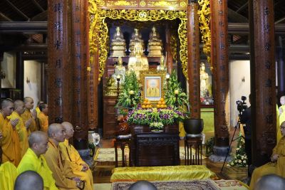 Học viện Phật giáo Việt Nam tại Huế trang nghiêm tưởng niệm Đức Pháp chủ GHPGVN