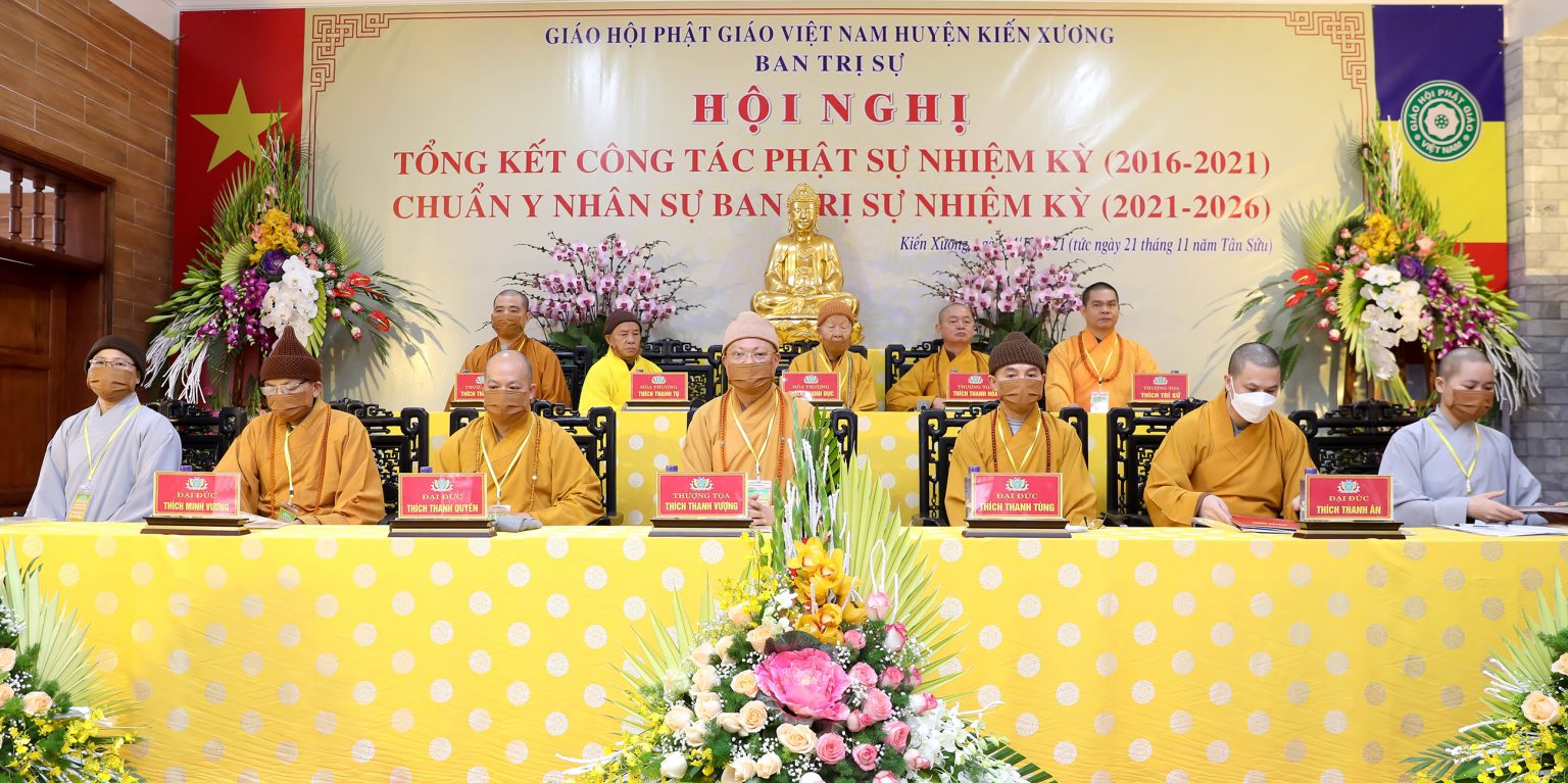 Thái Bình: Ban Trị sự PG bổ nhiệm, chuẩn y nhân sự BTS PG huyện Kiến Xương nhiệm kỳ 2021 – 2026