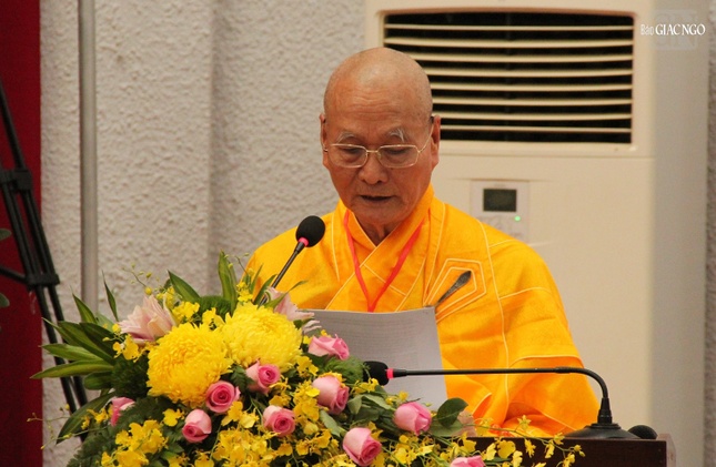 Hòa thượng Thích Hải Ấn phát biểu khai mạc