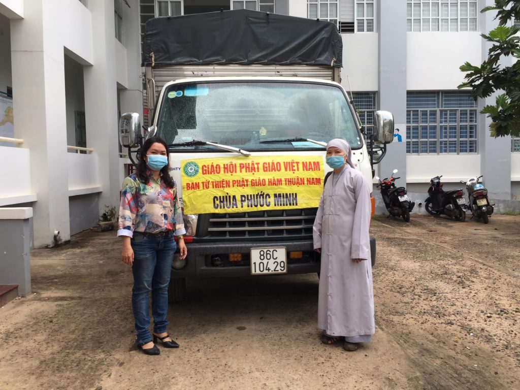 Bình Thuận: Ban Từ thiện xã hội Phật giáo huyện Hàm Thuận Nam tiếp tục hỗ trợ đồng bào TP.Phan Thiết