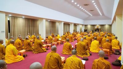 Học viện PGVN tại Hà Nội: Bố-tát, tụng giới kỳ thứ tư trong mùa An cư kiết hạ