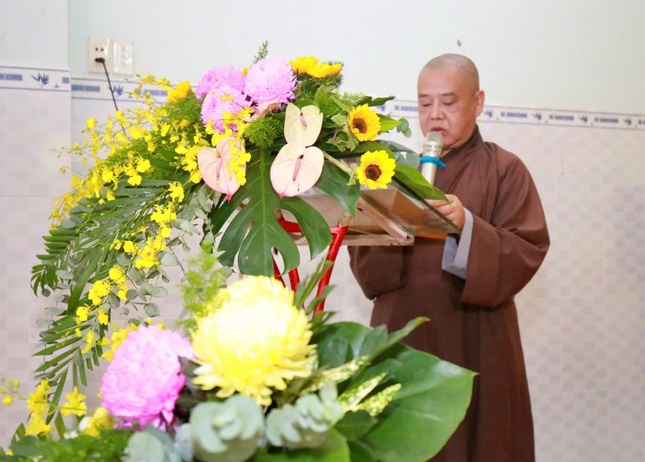 Thượng tọa Thích Từ Trí phát biểu cảm tạ