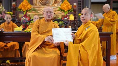 Đồng Nai: Lễ trao Bằng tốt nghiệp Cao đẳng Phật học tại thiền viện Trúc Lâm Trí Đức