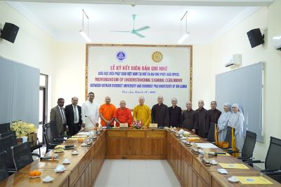 Đại sứ Sri Lanka tại Việt Nam cùng Đại học BPUSL thăm, ký kết ghi nhớ hợp tác với Học viện PGVN tại Huế