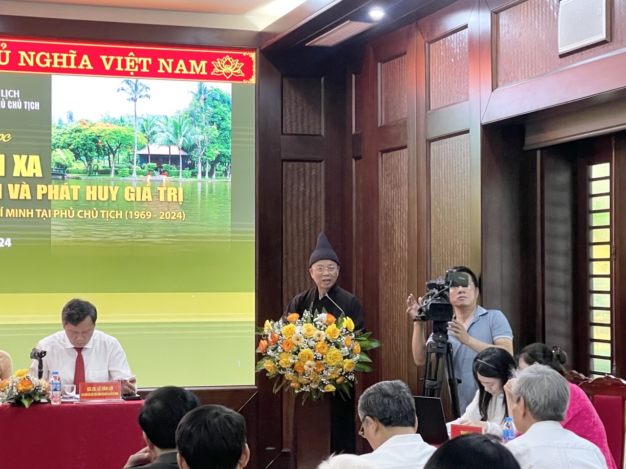 Hoà thượng Thích Thanh Quyết dự Hội thảo khoa học 55 năm ngày Bác Hồ đi xa.