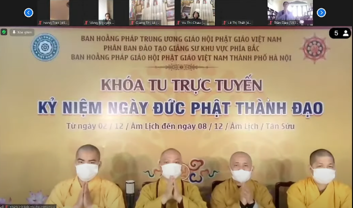 Phân ban Đào tạo Giảng sư – Ban Hoằng pháp TƯ Giáo hội Phật giáo Khai mạc Khóa tu “Phật Thành Đạo”