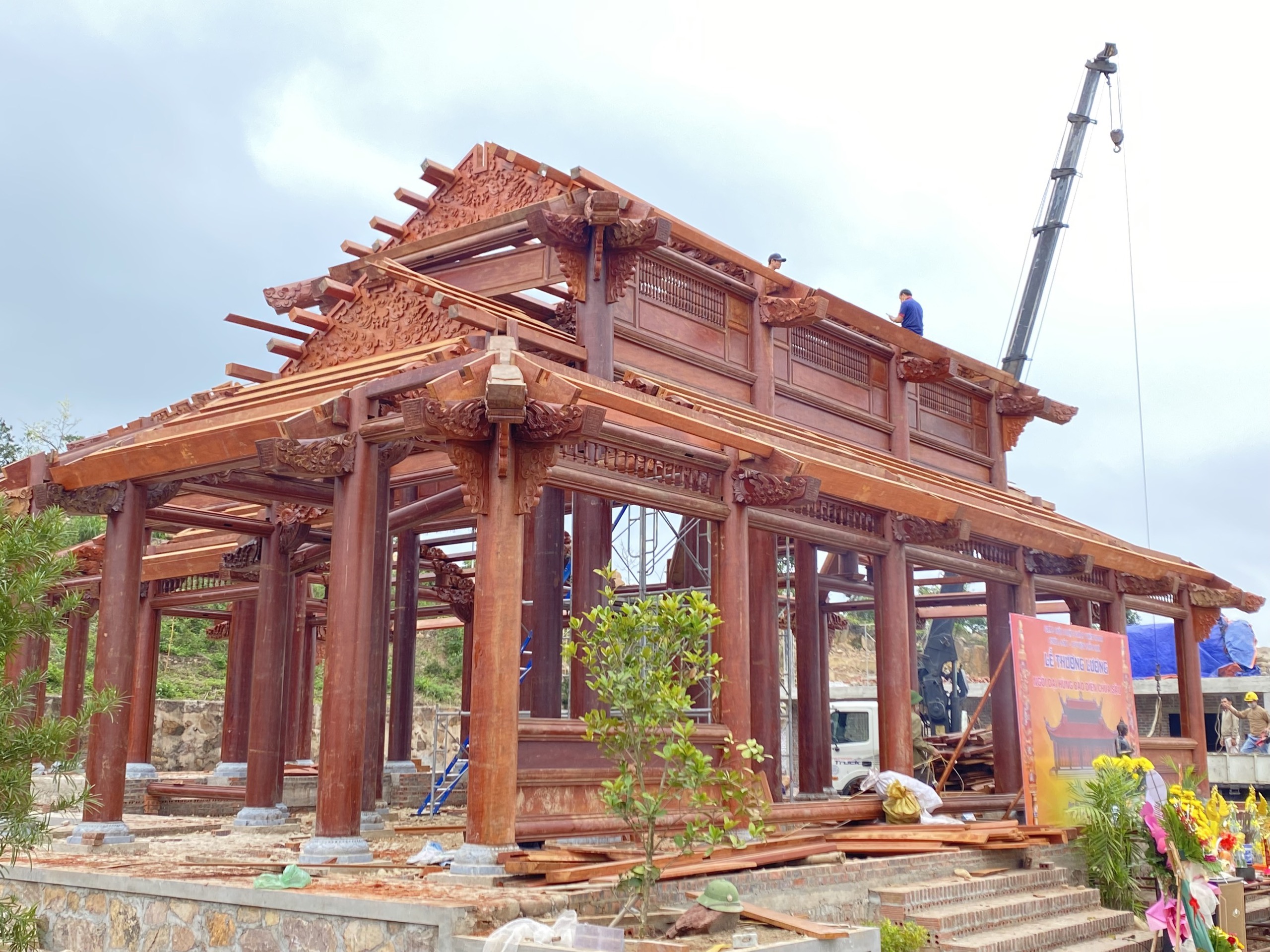 Lễ Thượng Lương chùa Trúc Lâm Sâu huyện Đầm Hà