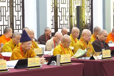 Hòa thượng Thích Thanh Quyết tham dự Hội nghị lần thứ 6 Ban Thường trực Hội đồng Trị sự GHPGVN khóa IX (mở rộng)