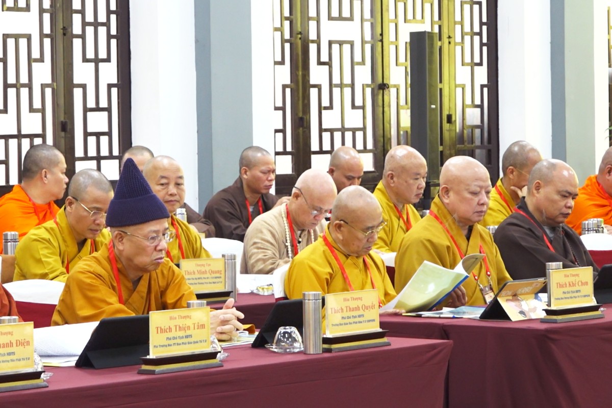 Hòa thượng Thích Thanh Quyết tham dự Hội nghị lần thứ 6 Ban Thường trực Hội đồng Trị sự GHPGVN khóa IX (mở rộng)