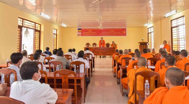 Bạc Liêu: Hội Đoàn kết Sư sãi yêu nước tỉnh tổng kết hoạt động Phật sự năm 2021 ảnh 2