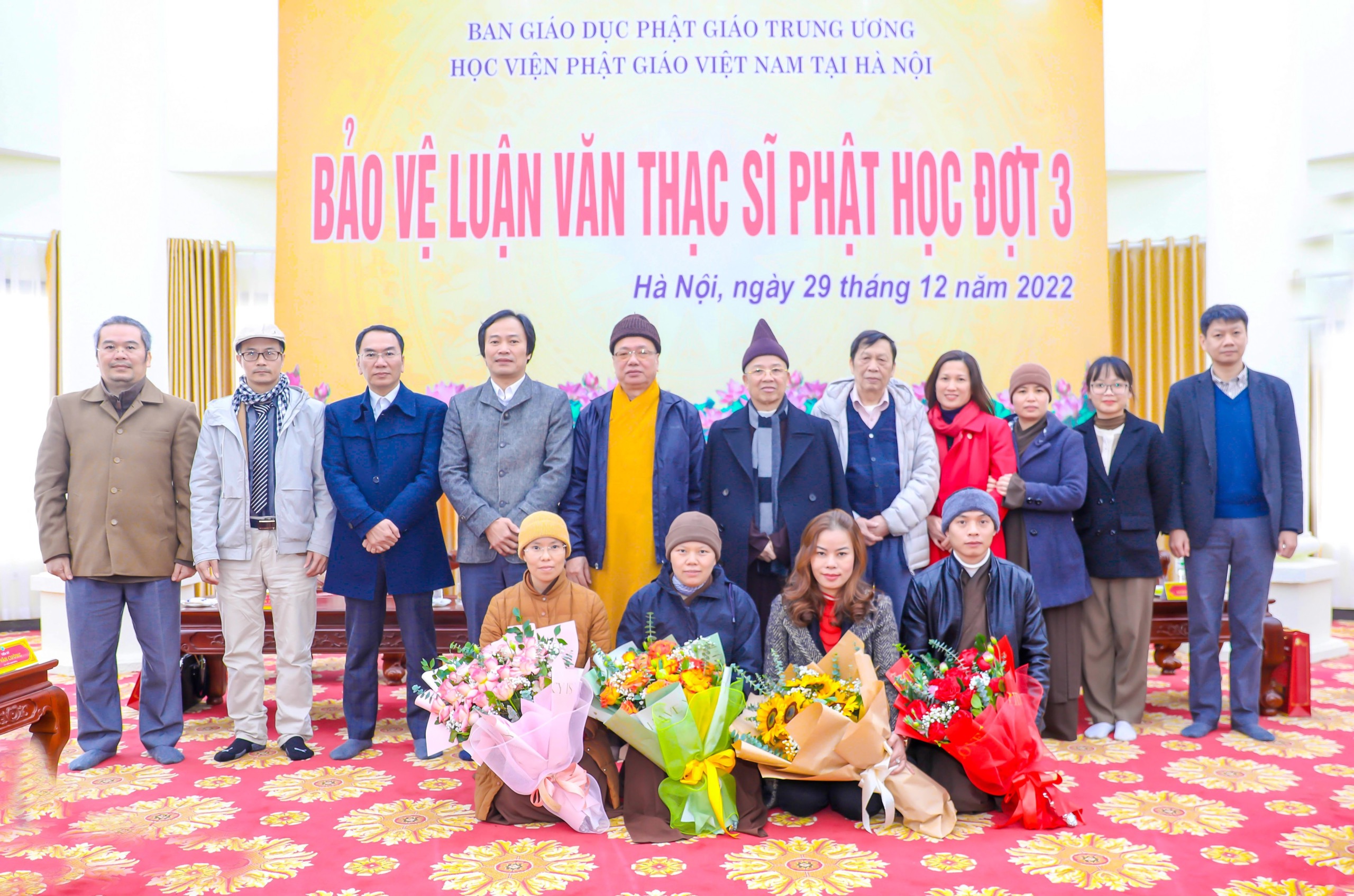Học viện Phật giáo Hà Nội tổ chức Lễ bảo vệ luận văn đợt 3 cho các học viên Thạc sĩ khóa I (2018-2021).