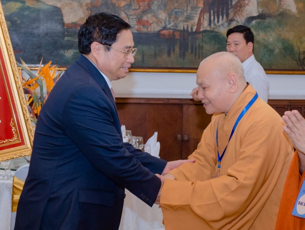 Thủ tướng Chính phủ cảm ơn những đóng góp to lớn của GHPGVN trong sự nghiệp xây dựng và bảo vệ Tổ quốc