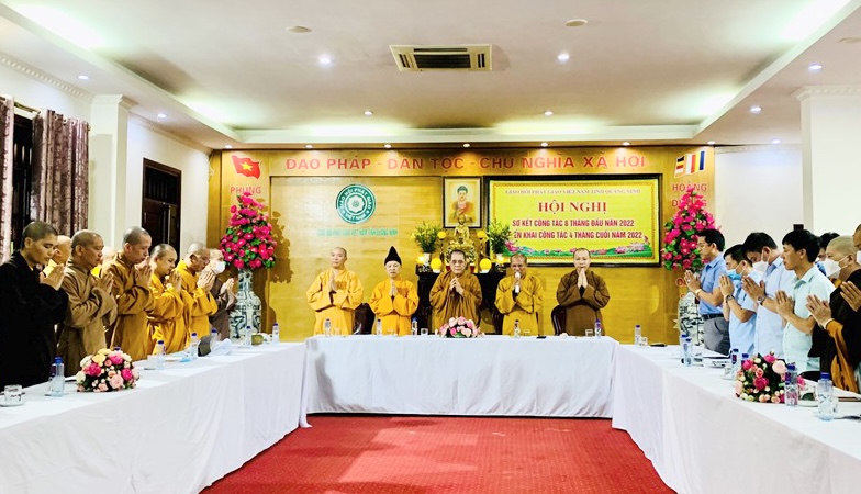 Quảng Ninh: Ban Trị sự họp tổng kết công tác Phật sự 8 tháng đầu năm và triển khai công tác 4 tháng cuối năm 2022