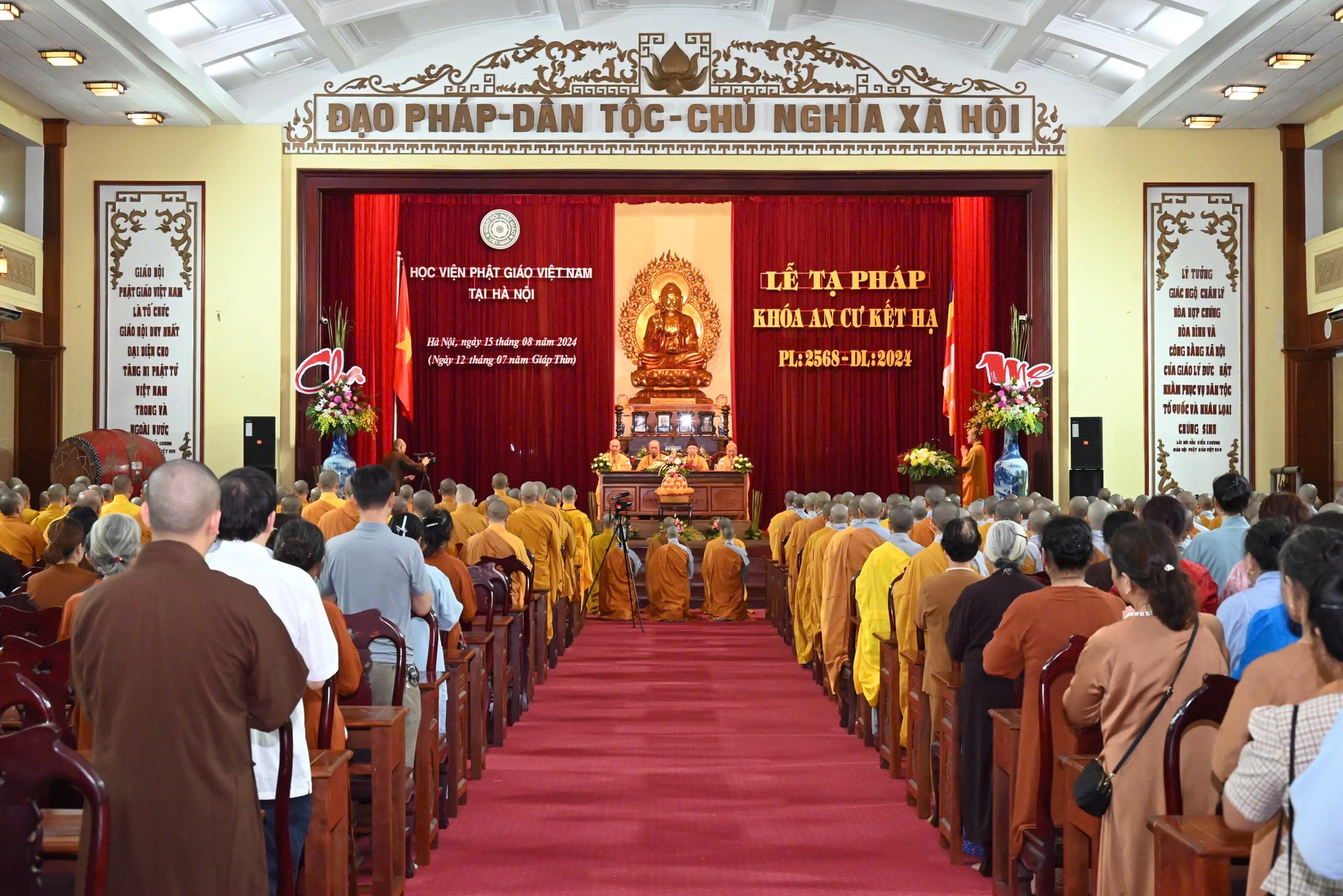 Học viện Phật giáo Việt Nam tại Hà Nội trang nghiêm Lễ Tạ Pháp Khóa An cư kết hạ (PL.2568 – DL.2024)