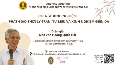 Chia sẻ kinh nghiệm “Phật giáo thời Lý – Trần: Tư liệu và Kinh nghiệm điền dã”