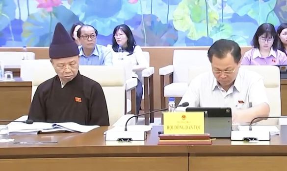 Hoà thượng Thích Thanh Quyết tham dự phiên họp Hội đồng Dân tộc Quốc hội