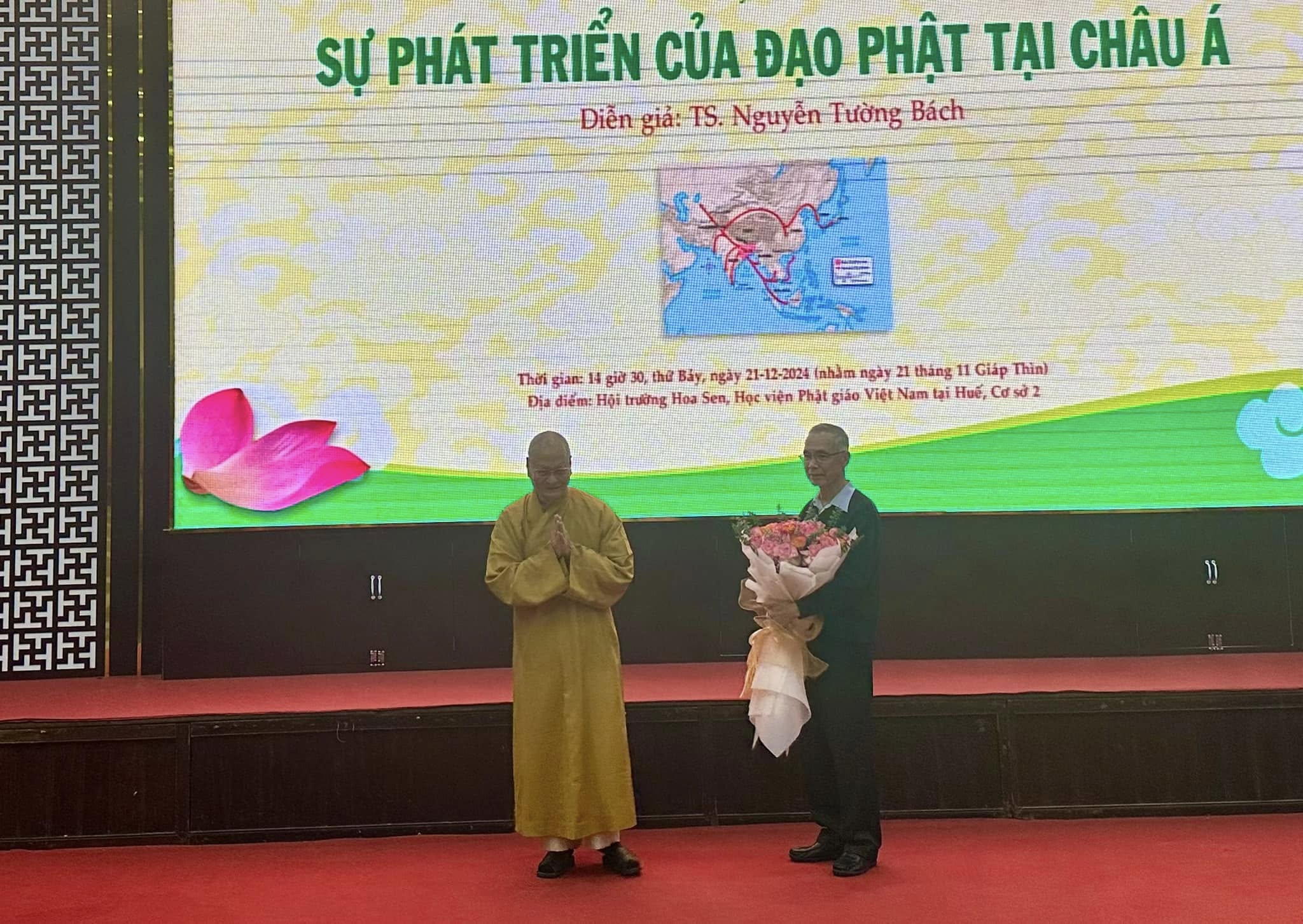 Học viện PGVN Huế: Thuyết trình đề tài “Sự phát triển của Đạo Phật tại Châu Á”