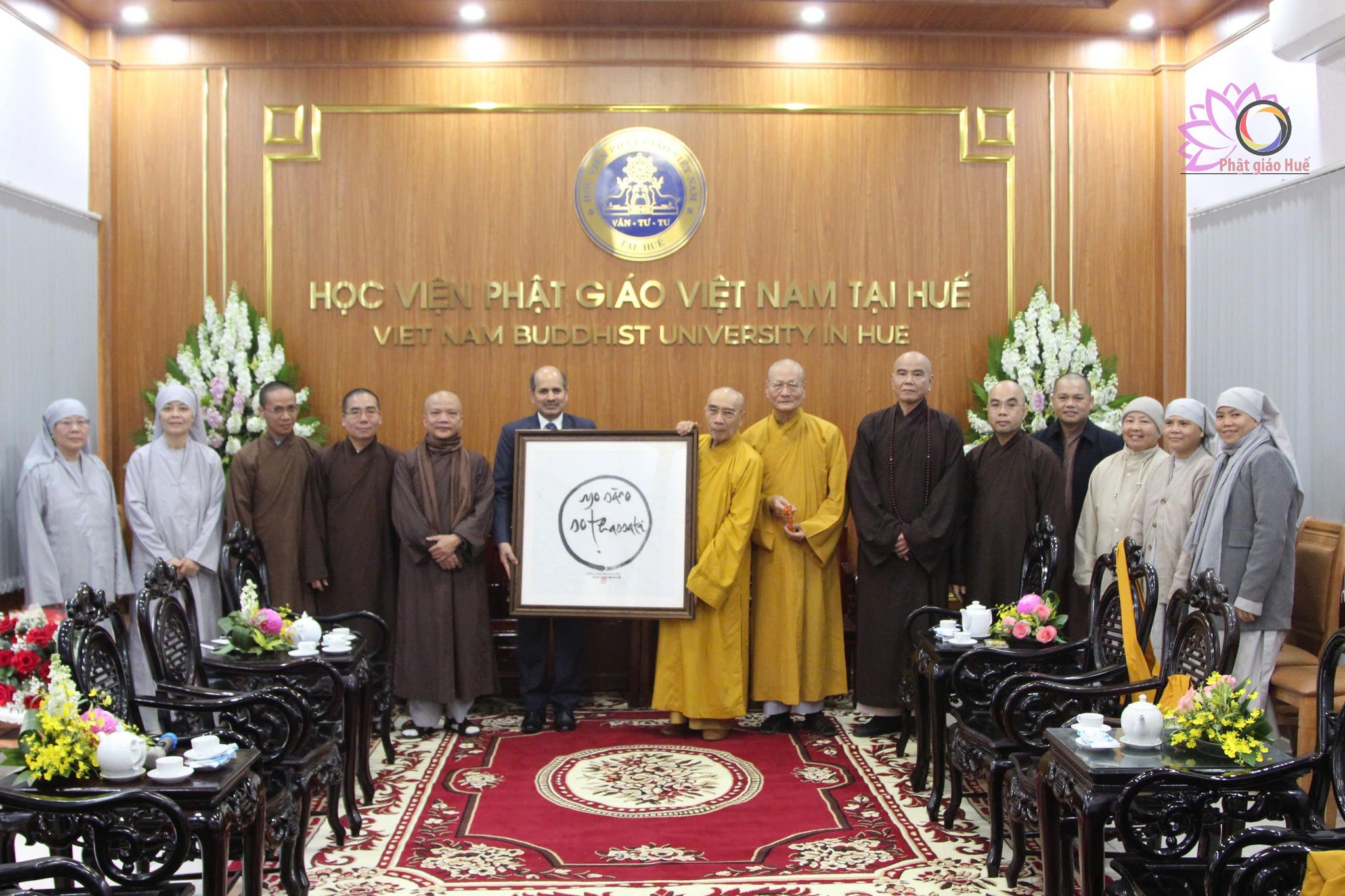 Đại sứ Ấn Độ tại Việt Nam thăm Học viện PGVN tại Huế