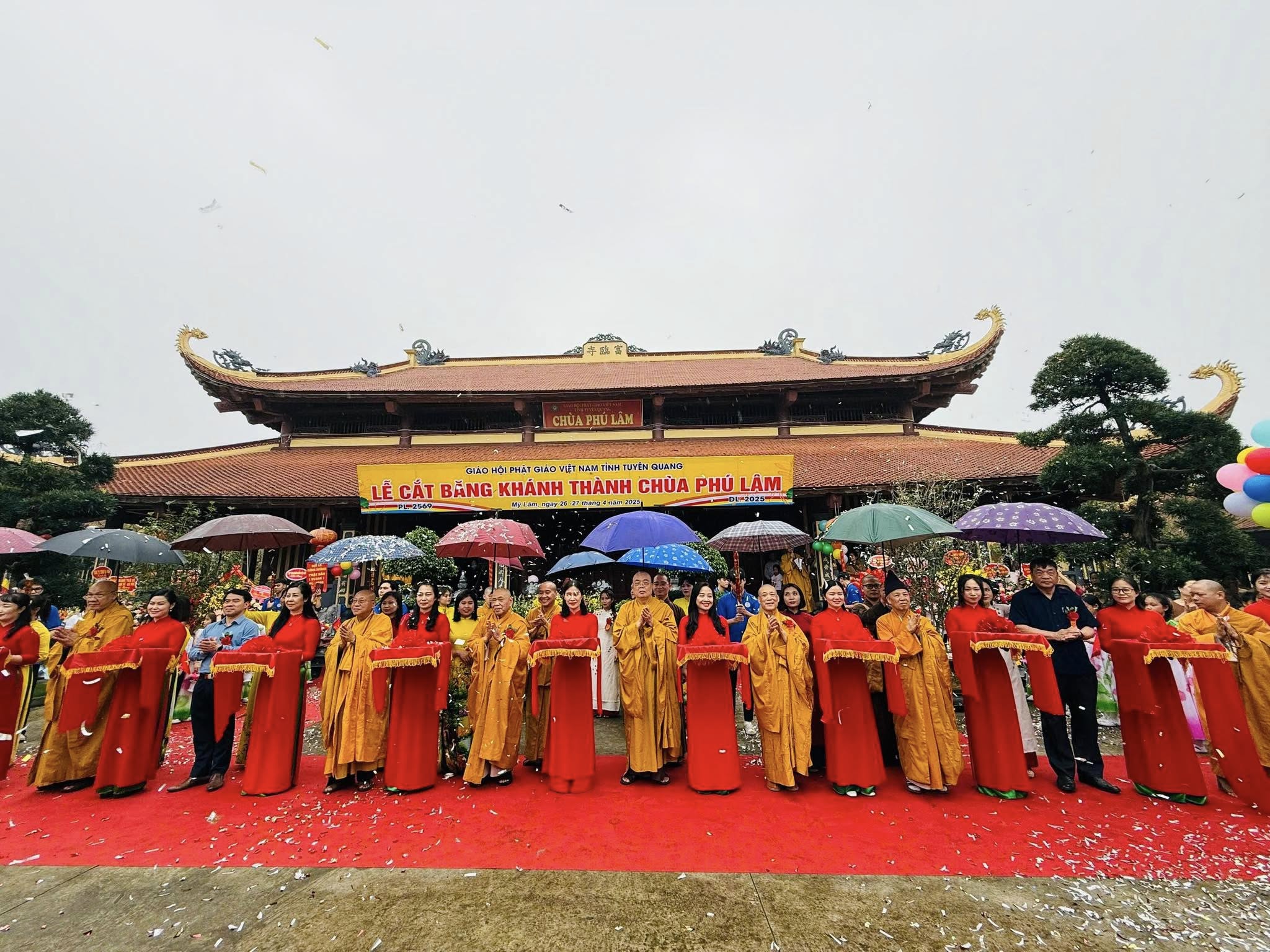 Tuyên Quang: Hoà thượng Thích Thanh Quyết tham dự Đại lễ Phật đản và Khánh thành chùa Phú Lâm