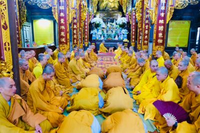 Hạ trường Sóc Thiên Vương Thiền Tự – Học viện PGVN Hà Nội trang nghiêm lễ tác pháp An Cư. (Phật lịch 2569 – Dương lịch 2025).