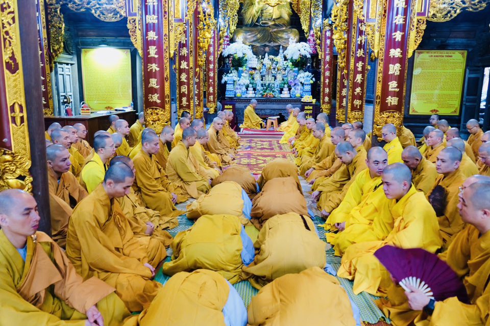 Hạ trường Sóc Thiên Vương Thiền Tự – Học viện PGVN Hà Nội trang nghiêm lễ tác pháp An Cư. (Phật lịch 2569 – Dương lịch 2025).