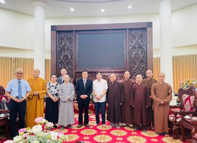 PHÁI ĐOÀN PHÁP CỔ SƠN – ĐÀI LOAN SANG THĂM HỎI VÀ GIAO LƯU TẠI HỌC VIỆN