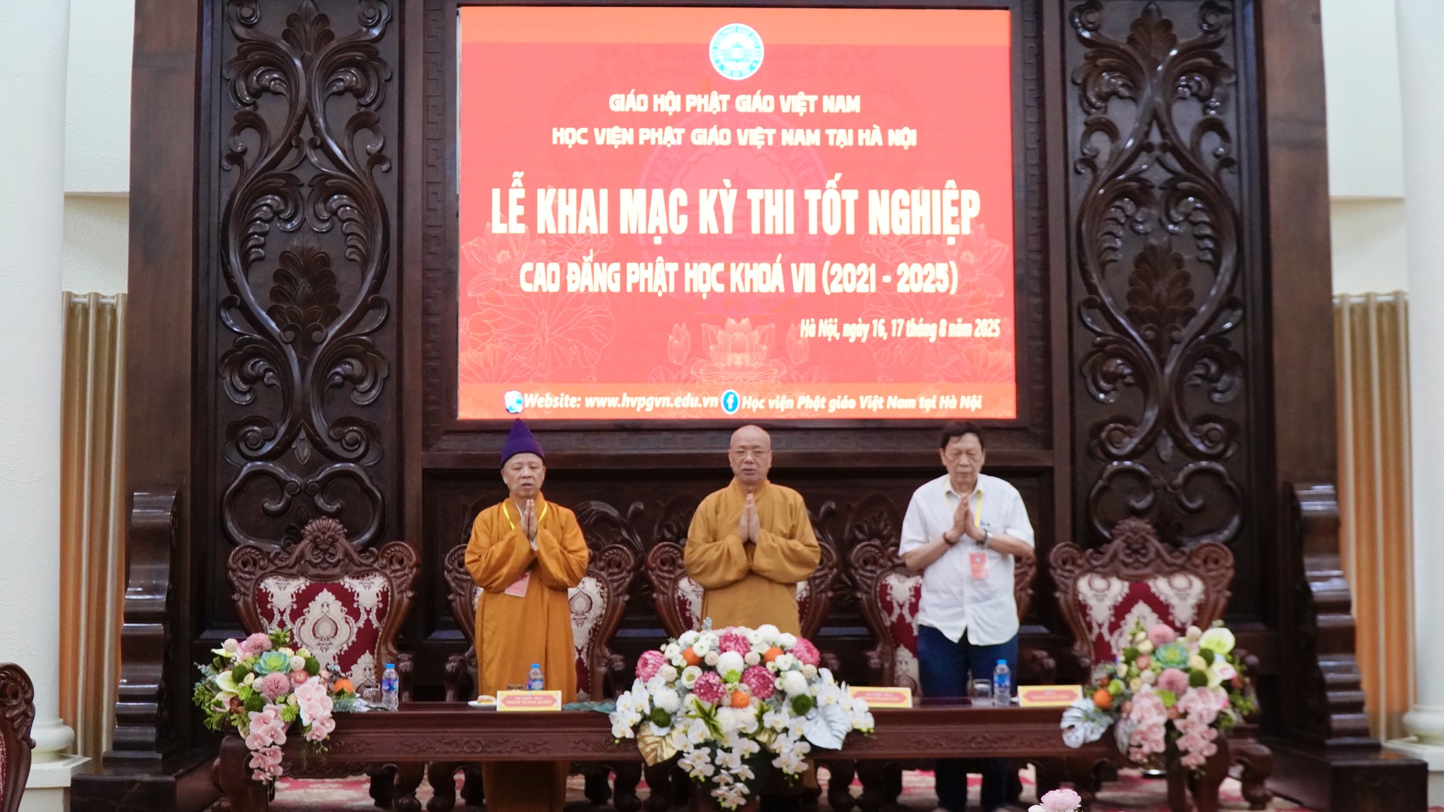 Học viện Phật giáo Việt Nam tại Hà Nội tổ chức kỳ thi tốt nghiệp Cao đẳng Phật học khóa VII (2021 – 2025)