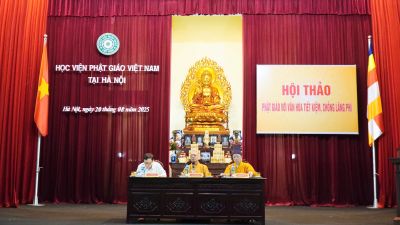 Học viện PGVN tại Hà Nội: Hội thảo Khoa học “Phật giáo với thực hiện văn hóa tiết kiệm, chống lãng phí”