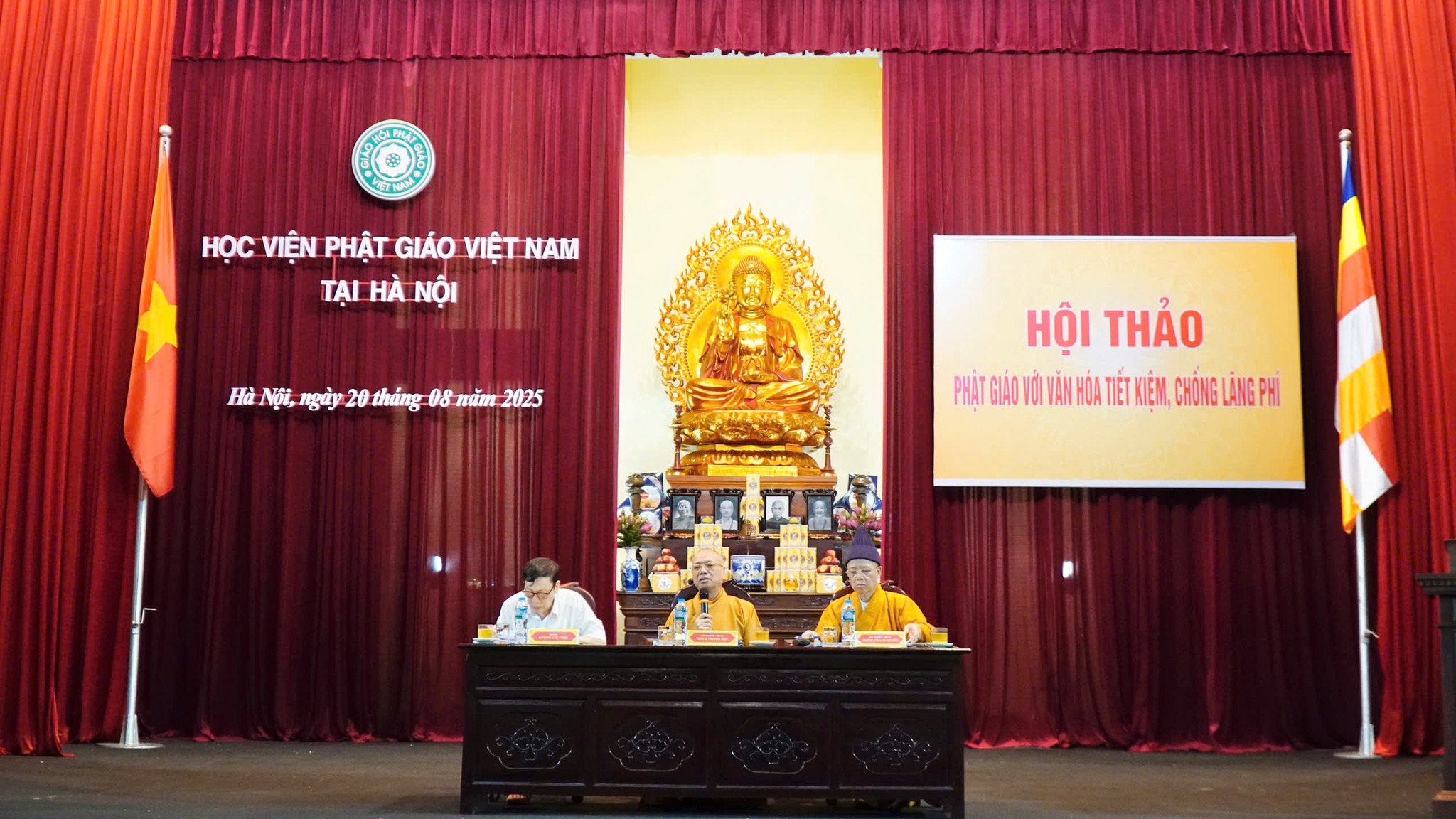 Học viện PGVN tại Hà Nội: Hội thảo Khoa học “Phật giáo với thực hiện văn hóa tiết kiệm, chống lãng phí”