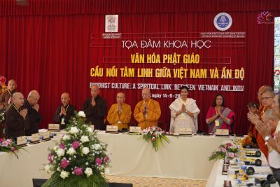 Học viện PGVN tại Huế: Tọa đàm khoa học “Văn hóa Phật giáo, cầu nối tâm linh giữa Việt Nam và Ấn Độ”