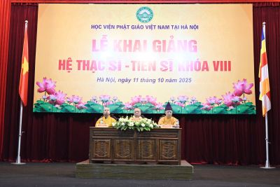 Học viện PGVN tại HN: Khai giảng Hệ Thạc sĩ – Tiến sĩ khóa VIII
