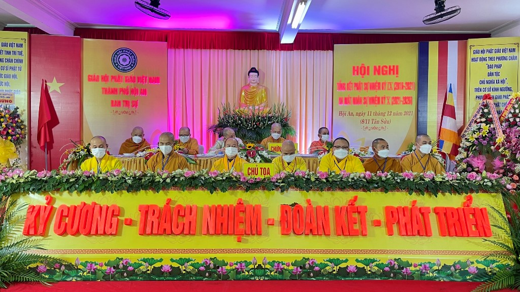 Quảng Nam: Thượng tọa Thích Hạnh Nhẫn tiếp tục làm Trưởng ban trị sự Phật giáo thành phố Hội An nhiệm kỳ 2021 – 2026