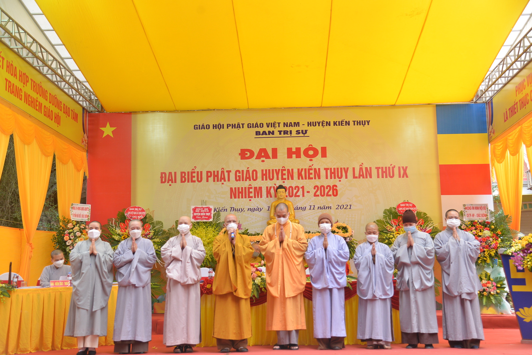 Hải Phòng: Đại hội Đại biểu Phật giáo huyện Kiến Thuỵ nhiệm kỳ 2021 – 2026