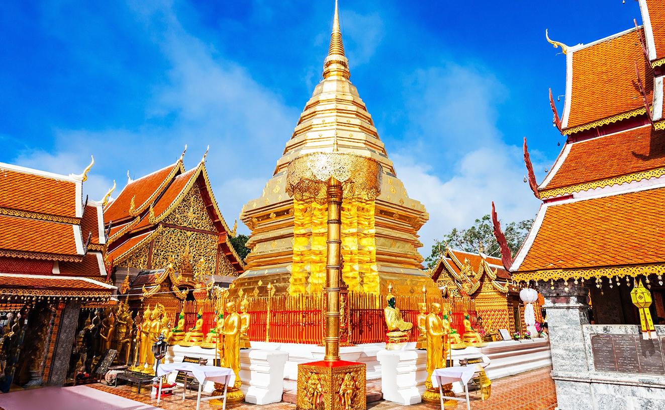 Chùa Phrathat Doi Suthep nơi lưu giữ xá lợi Phật linh thiêng