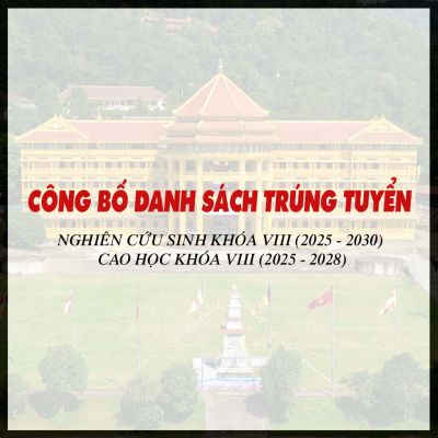 Quyết định về việc công nhận trúng tuyển nghiên cứu sinh và cao học khóa VIII