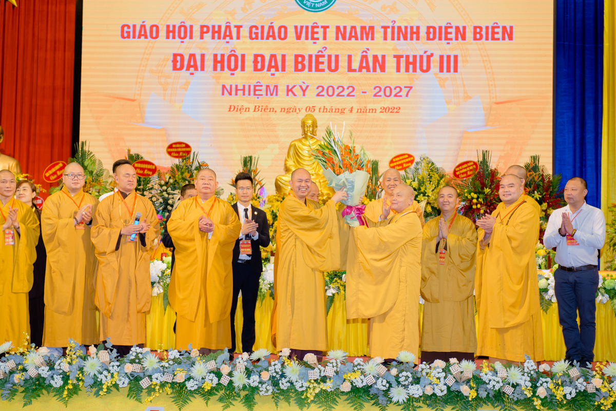 Điện Biên: Thượng tọa Thích Đức Thiện tái đắc cử Trưởng Ban Trị sự GHPGVN tỉnh nhiệm kỳ III