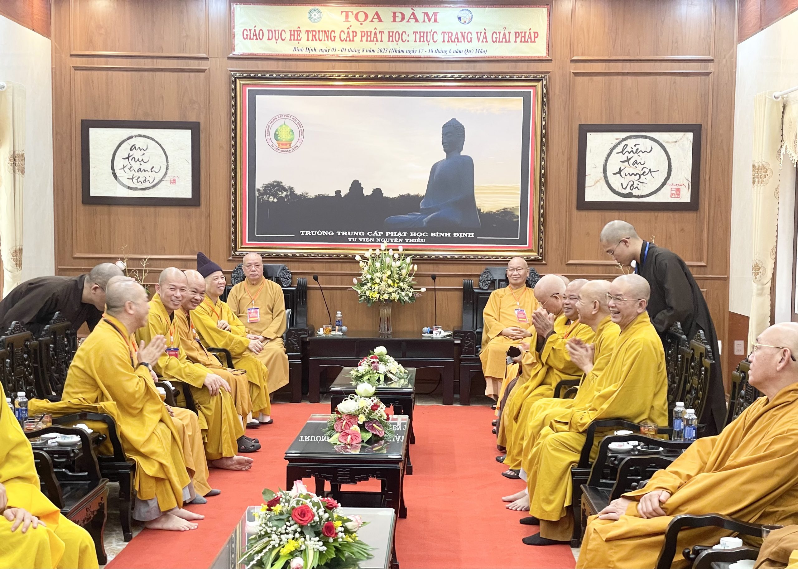 Toạ đàm “ Giáo dục hệ Trung cấp Phật học: Thực trạng và giải pháp”  tại Bình Định.