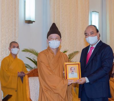 Chủ tịch nước đánh giá cao Giáo hội Phật giáo VN trong công tác phòng chống dịch COVD19
