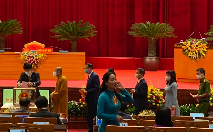 Thượng toạ Thích Đạo Hiển dự kỳ họp thứ nhất HĐND tỉnh Quảng Ninh khoá XIV