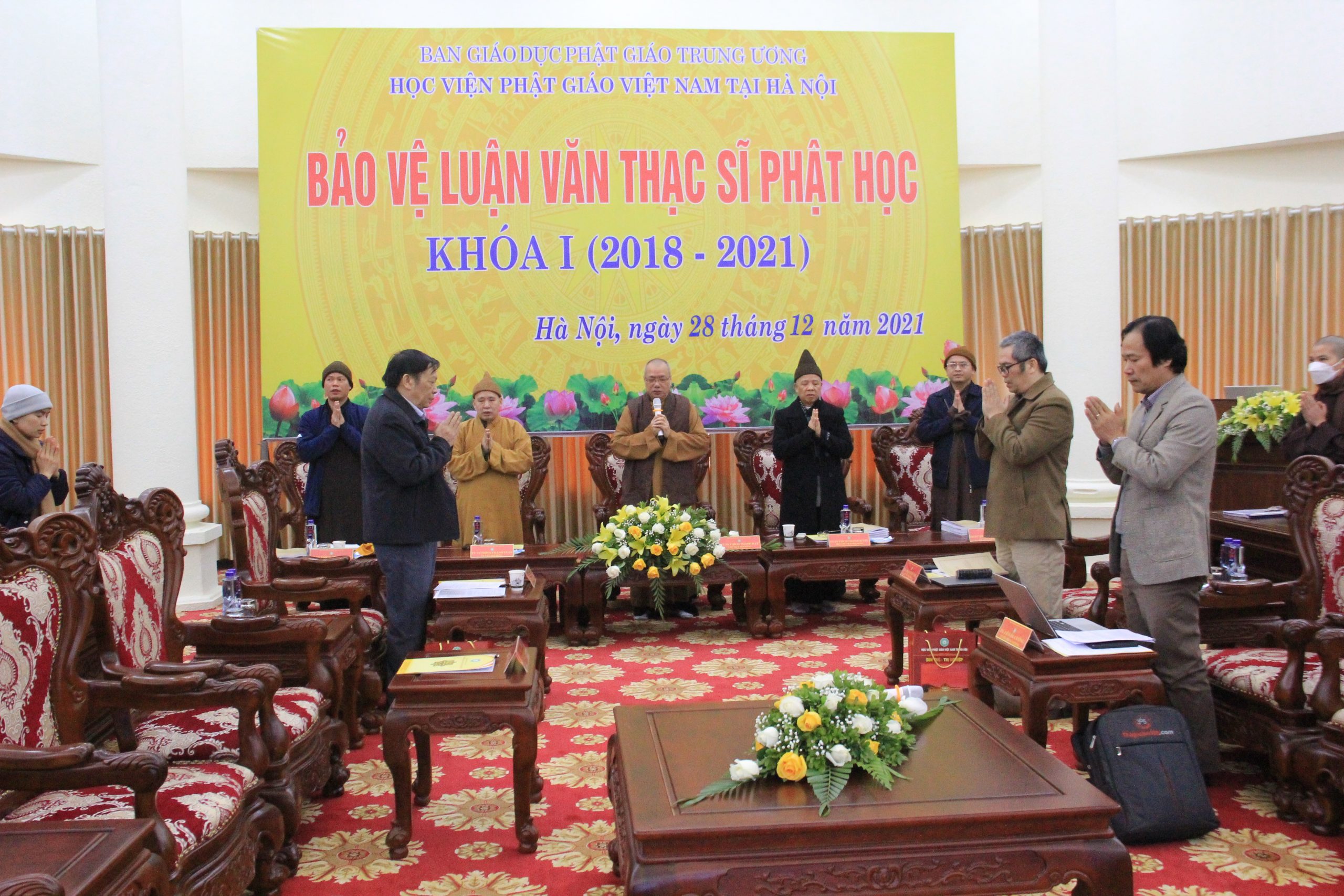 Học viện Phật Hà Nội tổ chức lễ bảo vệ luận văn thạc sĩ Phật học