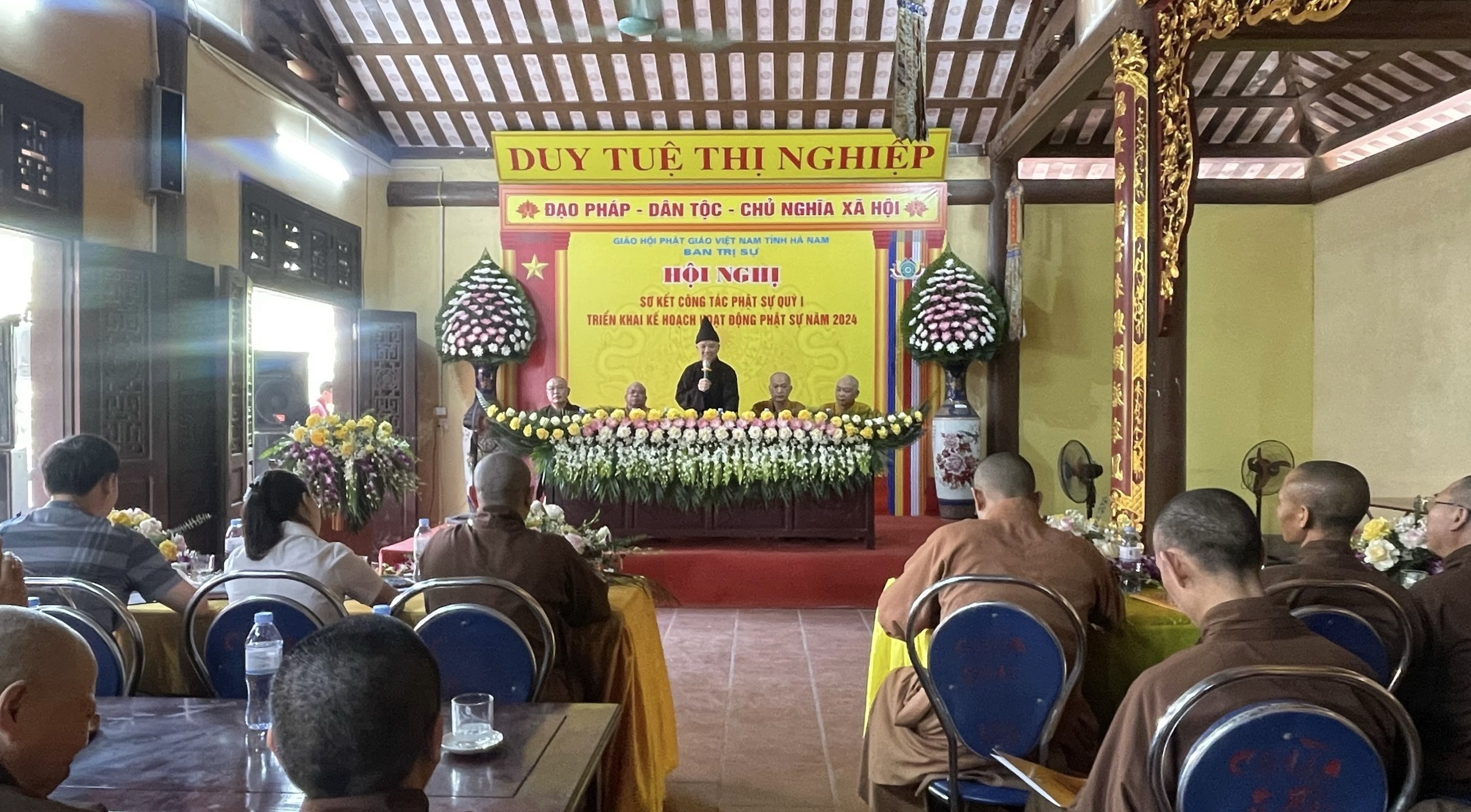 Hà Nam: Ban Trị sự tổng kết công tác Phật sự và triển khai kế hoạch tổ chức Lễ Phật đản, An cư kết hạ.