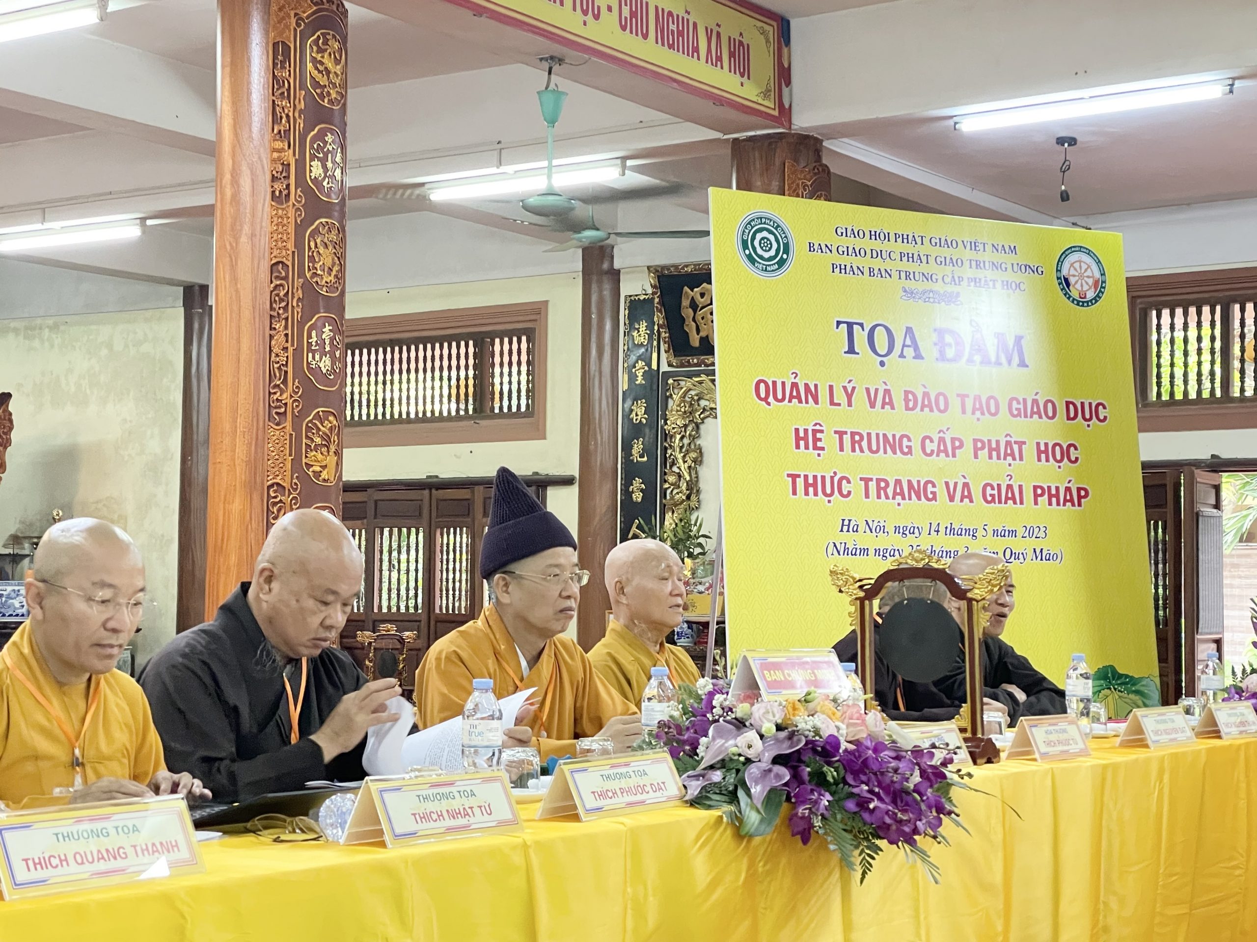 Khai mạc Toạ đàm “Quản lý và đào tạo giáo dục hệ Trung cấp Phật học”.