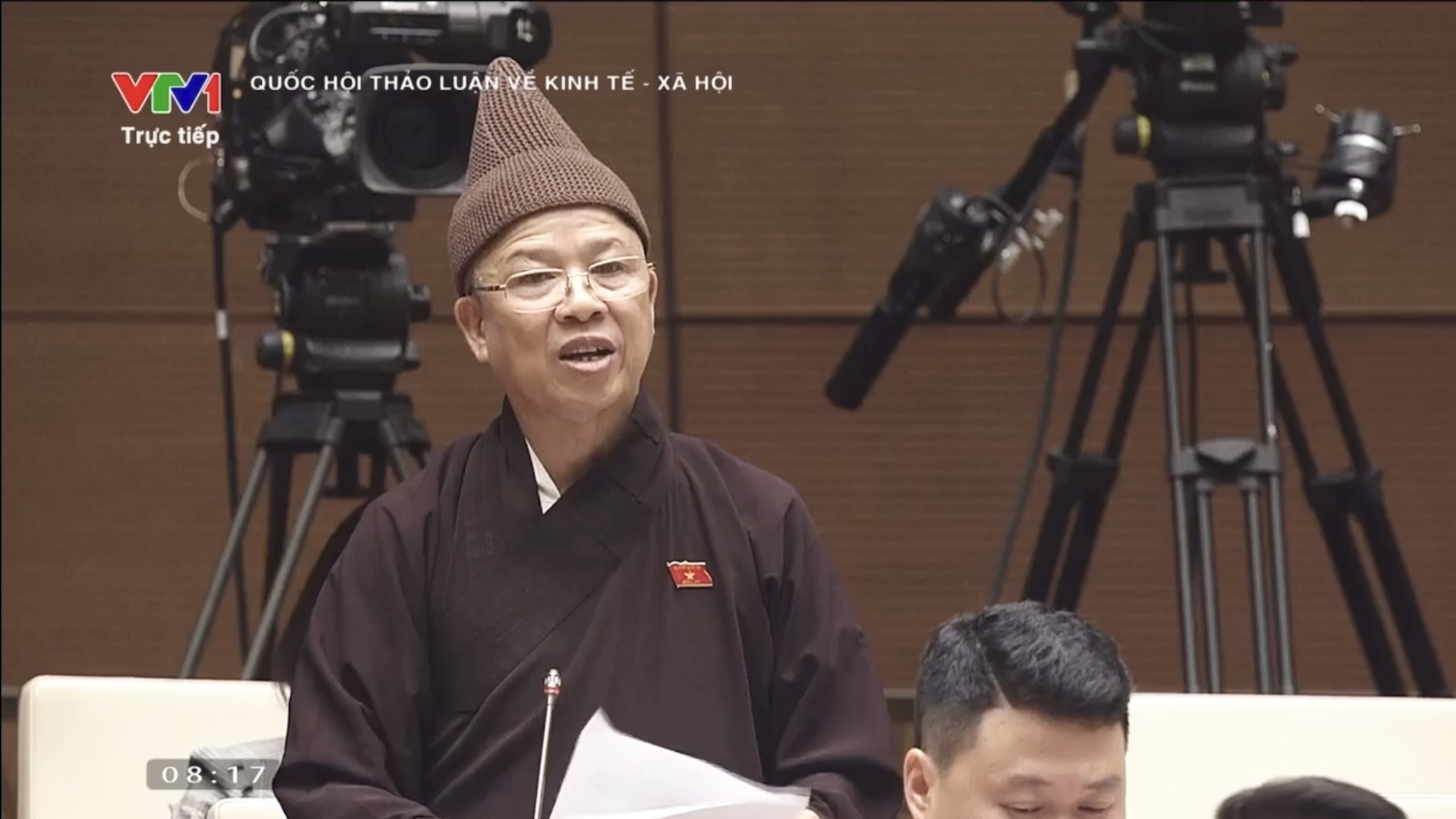 Hoà thượng Thích Thanh Quyết phát biểu tại kỳ họp thứ 5, Quốc hội khoá XV.