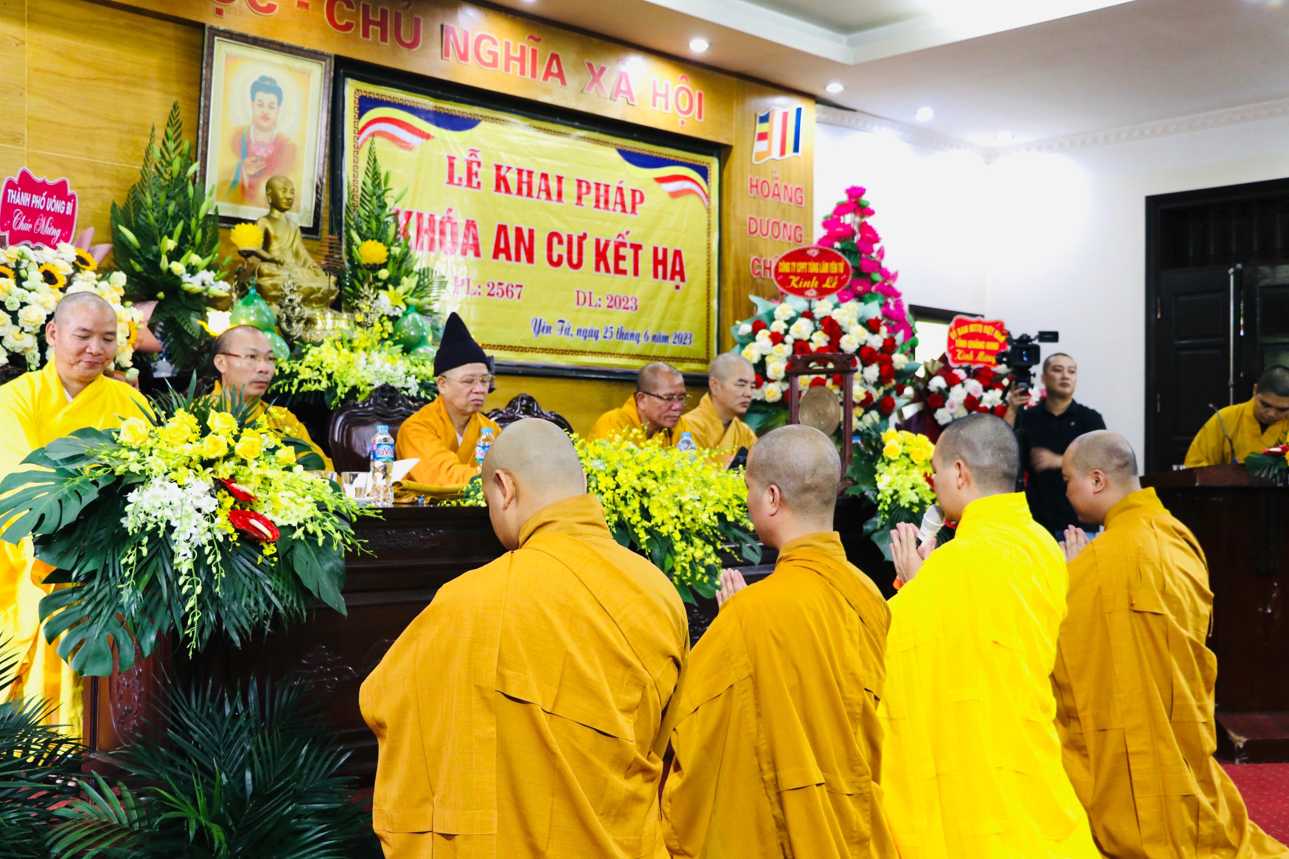 Trang nghiêm lễ khai pháp PL. 2567 – DL. 2023 tại trường hạ Ban Trị sự Phật giáo tỉnh Quảng Ninh