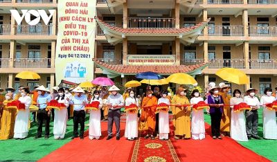 Chùa Quan Âm Đông Hải (Sóc Trăng) đưa khu Tăng xá vào phục vụ cách ly, điều trị Covid-19