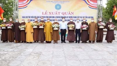 Nam Định: 10 Tăng, Ni tham gia hỗ trợ chống dịch Covid-19