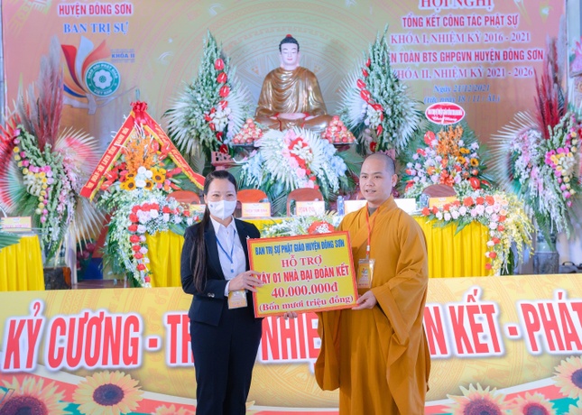 Thanh Hóa: Kiện toàn nhân sự Ban Trị sự GHPGVN huyện Đông Sơn (2021-2026) ảnh 6