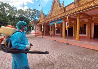 Các chùa Khmer Nam bộ đồng lòng phòng chống dịch