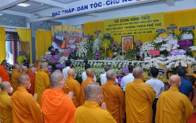 Lễ tưởng niệm Đức Pháp chủ GHPGVN tại Văn phòng Ban Thường trực Hội đồng Trị sự phía Nam