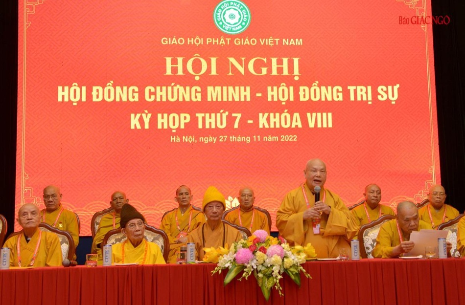 Hội nghị Hội đồng Chứng minh - Hội đồng Trị sự GHPGVN cuối khóa VIII ảnh 10
